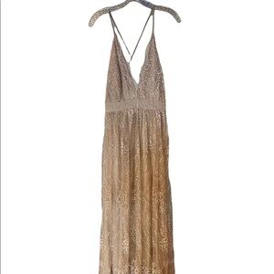 COPY - Luxxel maxi dress size small brand new ivory glitter maxi